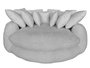 DKD Home Decor Sofá Scandi, Gris Claro, con Cojines, 167 cm Largo x 182 cm Ancho x 52.5 cm Alto