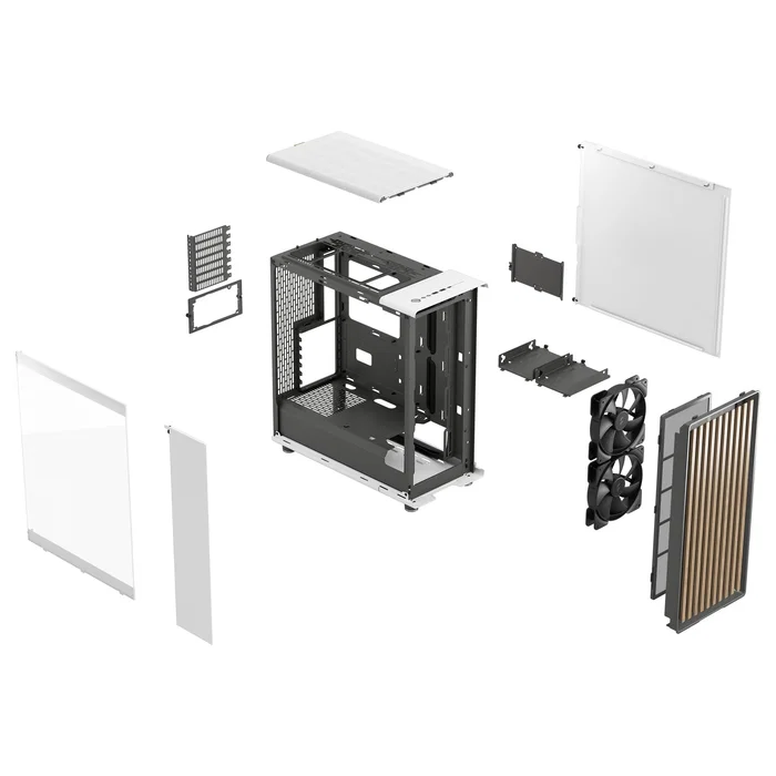 Fractal Design North Blanco con Vidrio Templado