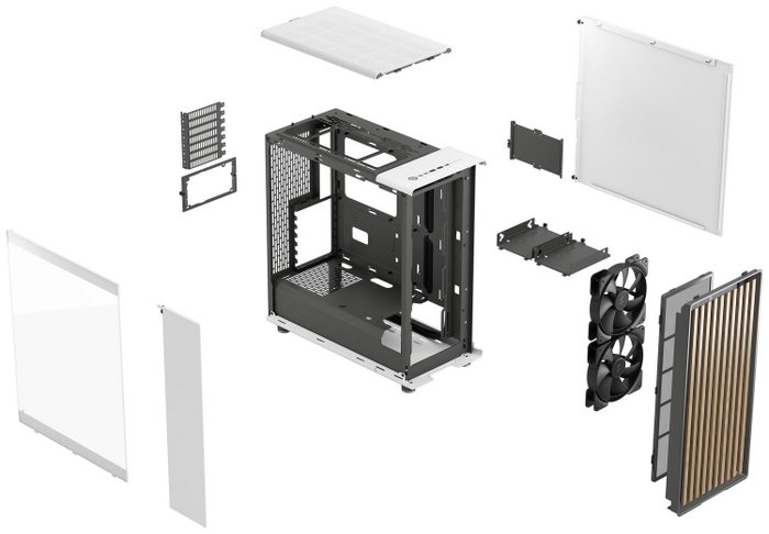 Fractal Design North Blanco con Vidrio Templado