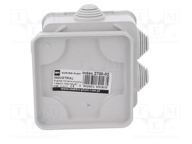 ELEKTRO-PLAST NASIELSK Caja de conexiones gris IP55 ELEKTRO-PLAST NASIELSK Caja de conexiones gris IP55