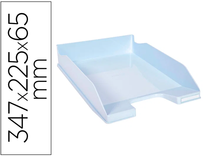 Exacompta Bandeja sobremesa Aquarel Combo Midi azul pastel 347x255x65 mm Exacompta Bandeja sobremesa Aquarel Combo Midi azul pastel 347x255x65 mm