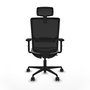 PIQUERAS Y CRESPO Silla de oficina Haches Gris/Negro