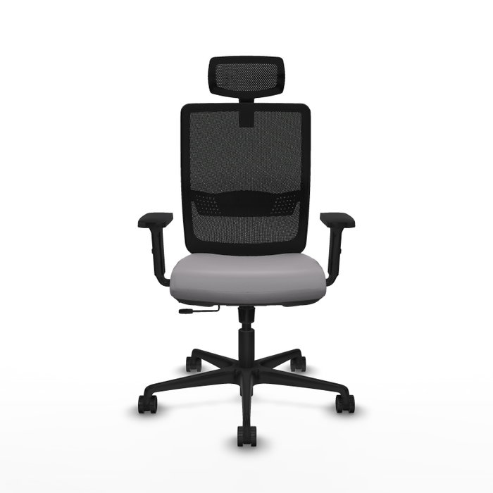 PIQUERAS Y CRESPO Silla de oficina Haches Gris/Negro