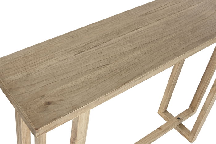 DKD Home Decor Consola Natural Mindi 120 x 30 x 80 cm