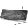 NGS Teclado Español USB Ultraslim Silencioso Multimedia Negro