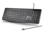 NGS Teclado SPECTRA USB Ultraslim Silencioso Multimedia con Teclas Planas y Diseño QWERTY Español 96% Negro para Hogar/Oficina