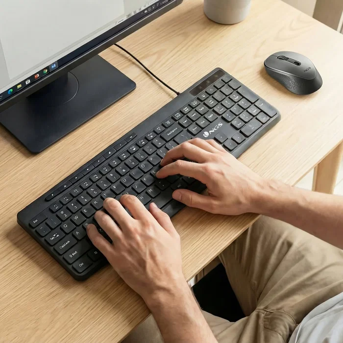 NGS Spectra Teclado Ultra Slim Silencioso Multimedia Negro Español