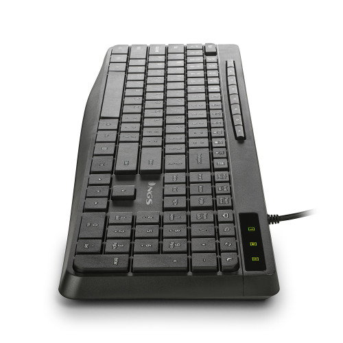 NGS Spectra Teclado Ultra Slim Silencioso Multimedia Negro Español