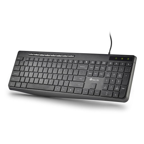 NGS Spectra Teclado Ultra Slim Silencioso Multimedia Negro Español
