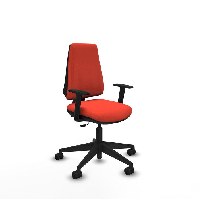 PIQUERAS Y CRESPO Silla de oficina Elche Naranja oscuro con Brazos 1D PIQUERAS Y CRESPO Silla de oficina Elche Naranja oscuro con Brazos 1D