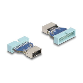 DeLOCK Adaptador USB 5 Gbps de cabezal de pines macho a interno USB Tipo-E Clave A hembra