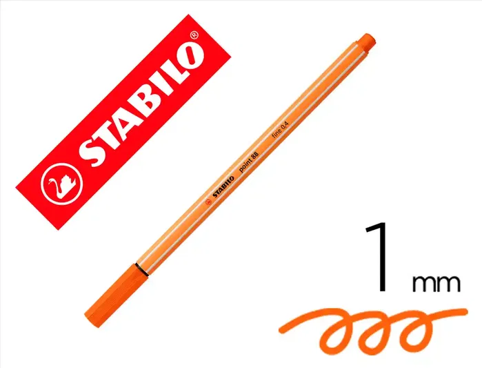Stabilo Point 88 Rotulador Bermellón Pálido 0,4 mm Caja 10 UD Stabilo Point 88 Rotulador Bermellón Pálido 0,4 mm Caja 10 UD