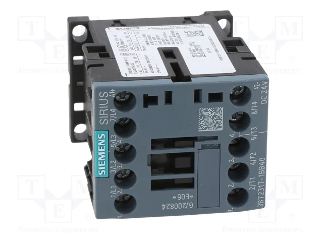 SIEMENS 3RT2317-1BB40 Contactor 4-polar 12A 24VDC