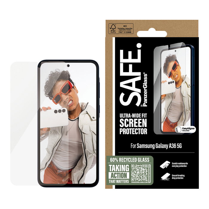 Panzerglass Safe by Protector de Pantalla Samsung Galaxy A36 5G Panzerglass Safe by Protector de Pantalla Samsung Galaxy A36 5G