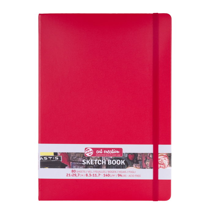Talens Art Creation Cuaderno de Bocetos Rojo 21 x 29.7 cm 80 Hojas