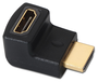 Aisens Adaptador HDMI Acodado A121-0124 Macho a Hembra Negro