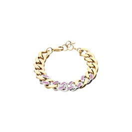 Chiara Ferragni Pulsera Bossy Chain Rosa