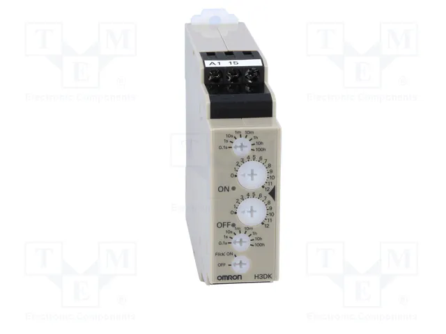 OMRON H3DK-F Relé de tiempo SPDT 24-240V AC/DC