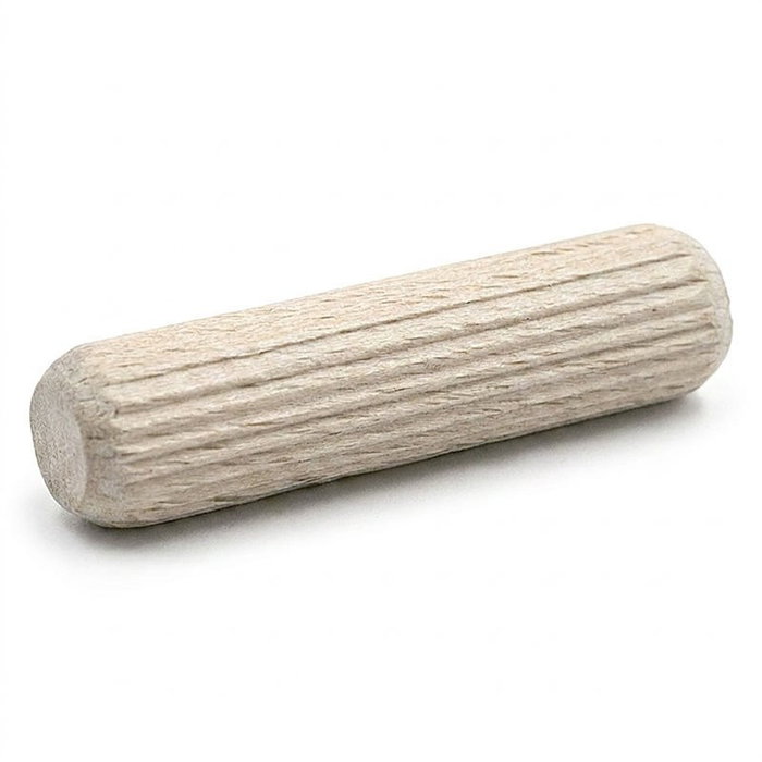 HERRAJES ALK Espigas de Madera Maciza Cilíndricas Estriadas 8 mm x 30 mm (Pack de 20000)