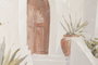DKD Home Decor Cuadro Lienzo MDF 60x3,5x90 Pueblo Cactus (Pack de 2)