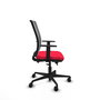PIQUERAS Y CRESPO Silla de oficina Haches con mecanismo Sincro/Traslack, Rojo y Gris