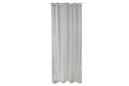 DKD Home Decor Cortina de Poliéster y Metal Gris 140x270 cm
