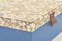 DKD Home Decor Caja de Almacenaje MDF Azul 21x21x9 cm