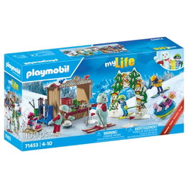 Playmobil 71453 Deportes de Invierno My Life Play Set con Figuras y Accesorios para Esquí y Snowboard, Juguete para Niños +4 Años