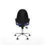 PIQUERAS Y CRESPO Silla de oficina Aýna Azul claro con Brazos fijos