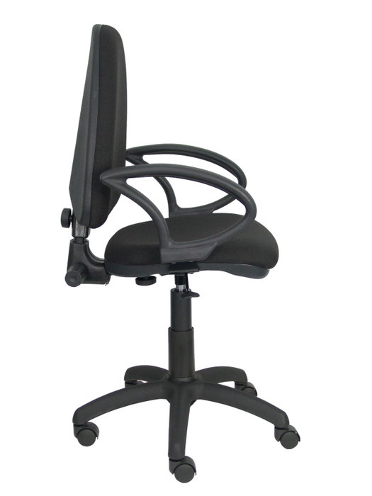 PIQUERAS Y CRESPO Silla de oficina Aýna con Brazos Fijos y Tela Negra PIQUERAS Y CRESPO Silla de oficina Aýna con Brazos Fijos y Tela Negra