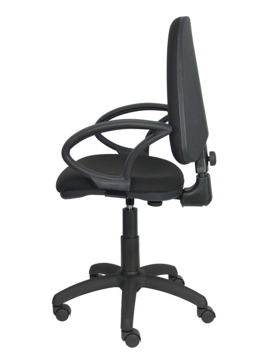 PIQUERAS Y CRESPO Silla de oficina Aýna con Brazos Fijos y Tela Negra PIQUERAS Y CRESPO Silla de oficina Aýna con Brazos Fijos y Tela Negra