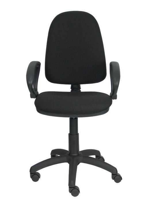 PIQUERAS Y CRESPO Silla de oficina Aýna con Brazos Fijos y Tela Negra PIQUERAS Y CRESPO Silla de oficina Aýna con Brazos Fijos y Tela Negra
