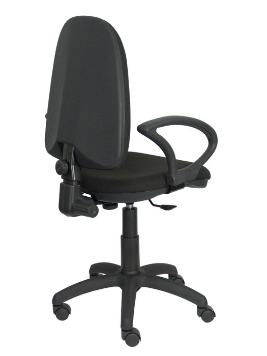 PIQUERAS Y CRESPO Silla de oficina Aýna con Brazos Fijos y Tela Negra PIQUERAS Y CRESPO Silla de oficina Aýna con Brazos Fijos y Tela Negra