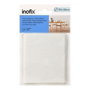 Inofix Plasfix Placa de fieltro adhesivo sintético blanco 100 x 85 x 3 mm blister