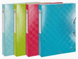 Carpeta De Proyectos Exacompta 1928 Cartulina Lustrada A4 Gomas 4 Cm Surtido (4 Col.) (Set de 8)