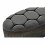 DKD Home Decor Descalzadora Metal Poliester Gris