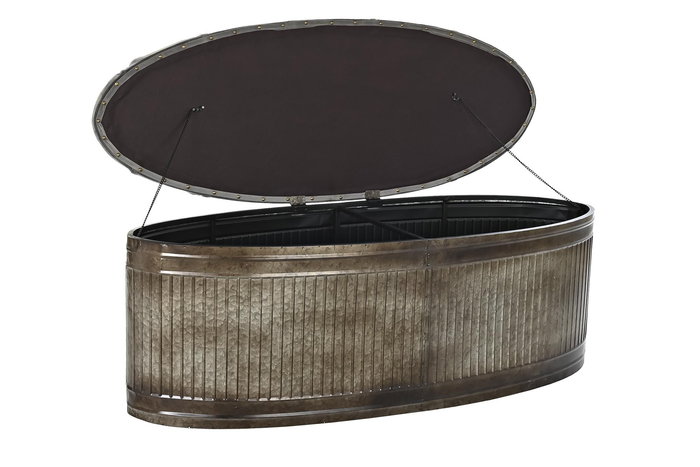 DKD Home Decor Descalzadora Loft Gris Metal Poliester 42 x 47 x 117 cm