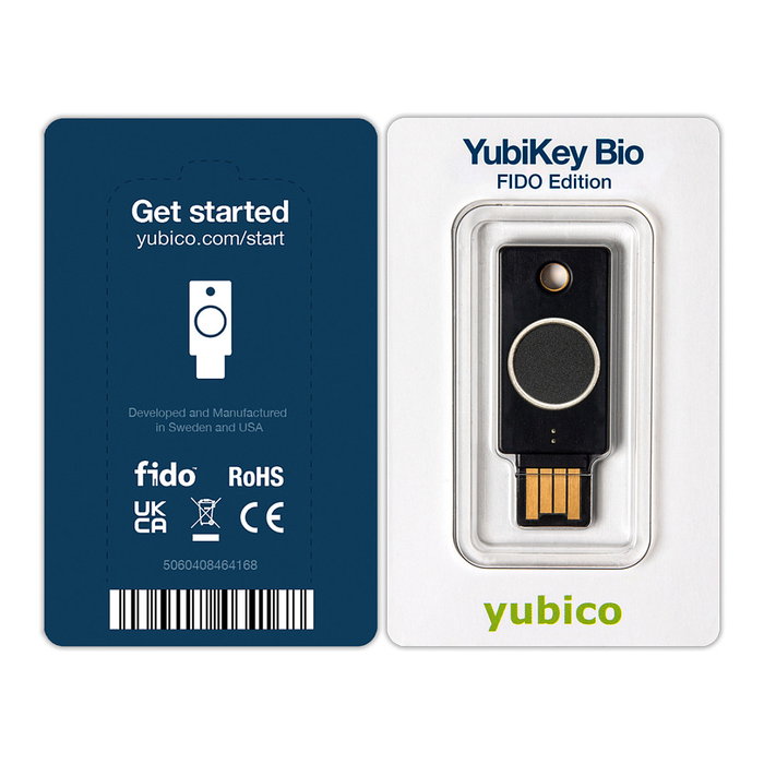 Yubico YubiKey Bio FIDO Edition USB A Negro