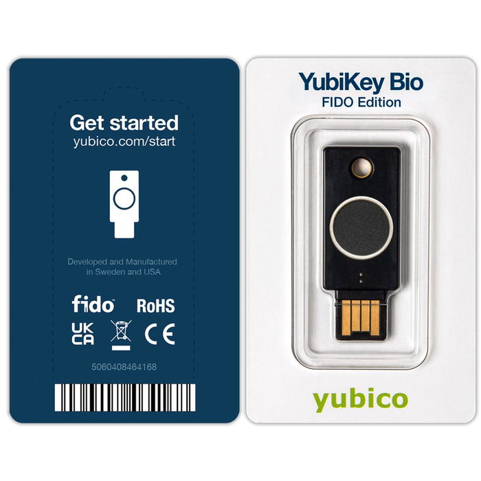 Yubico YubiKey Bio FIDO Edition USB-A Negro