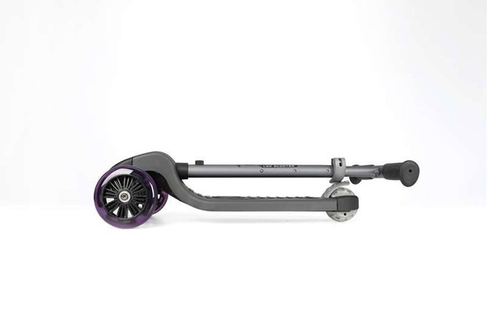 Ociotrends Patinete Plegable 3 Ruedas Eco Future Scooter con Luces Purple