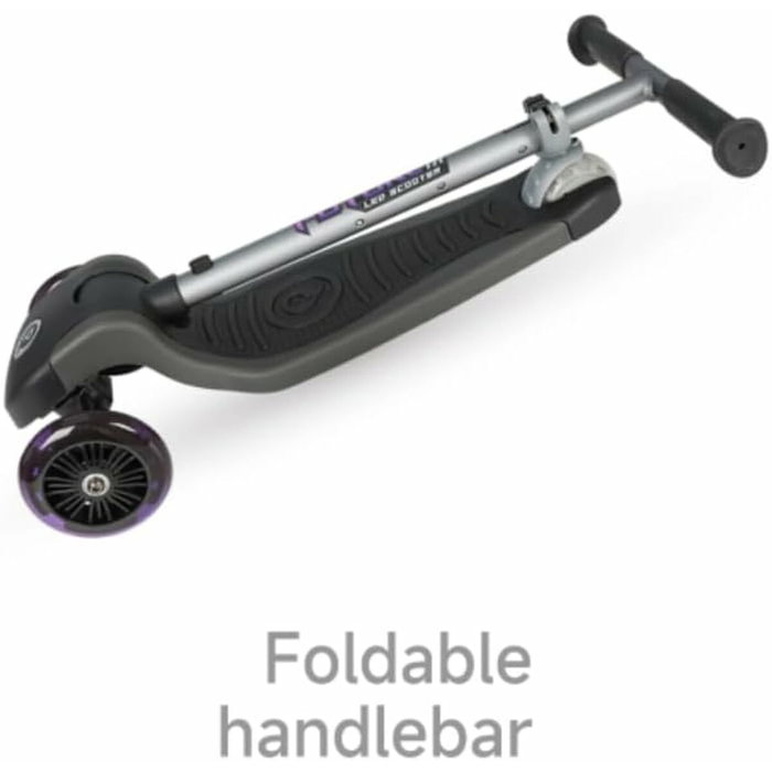 Ociotrends Patinete 3 ruedas Eco Future Scooter Plegable Con Luces Purple