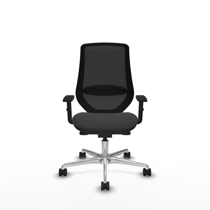 PIQUERAS Y CRESPO Silla de oficina Mardos con mecanismo Sincro/Traslack Gris oscuro y Negro