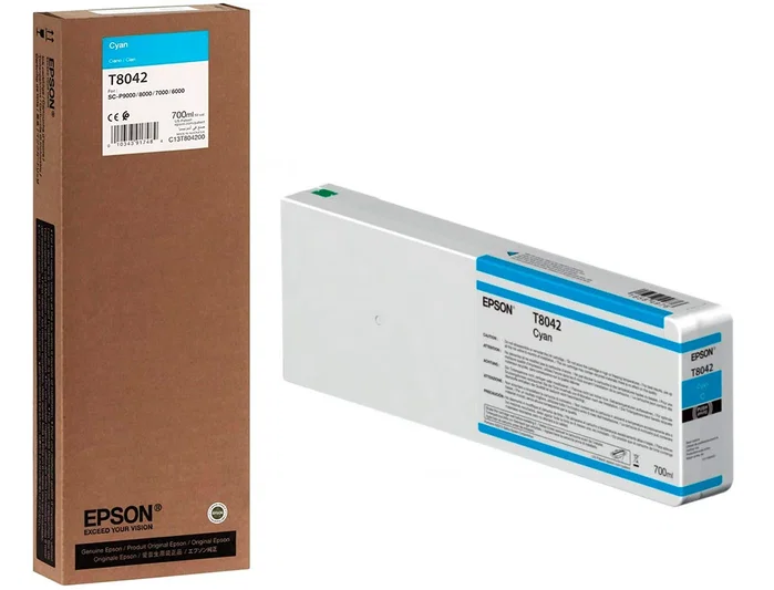 Epson SureColor SC-P Tinta Cian Ultrachrome HDX/HD 700ml Original - Cartucho de Inyección de Tinta
