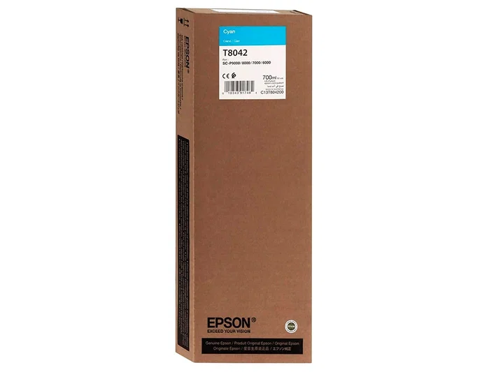 Epson SureColor SC-P Tinta Cian Ultrachrome HDX/HD 700ml Original - Cartucho de Inyección de Tinta