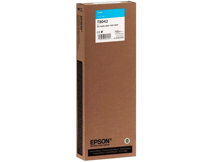 Epson SureColor SC-P Tinta Cian Ultrachrome HDX/HD 700ml Original - Cartucho de Inyección de Tinta