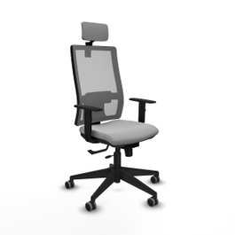 PIQUERAS Y CRESPO Silla de oficina Horna Gris con mecanismo Sincro/Traslack