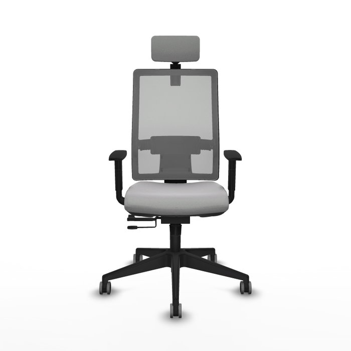 PIQUERAS Y CRESPO Silla de oficina Horna Gris con mecanismo Sincro/Traslack, Cabecero 2D y Brazos 1D PIQUERAS Y CRESPO Silla de oficina Horna Gris con mecanismo Sincro/Traslack, Cabecero 2D y Brazos 1D