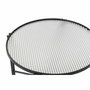 DKD Home Decor Mesa de Centro de Metal y Cristal Negro 63x63x46 cm