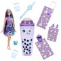 Barbie Htj19 Muñeca Pop Reveal Té de Burbujas Leche de Coco con Pelo Azul y Morado, Cubitos de Hielo Sorpresa