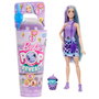 Barbie Htj19 Muñeca Pop Reveal Té de Burbujas Leche de Coco con Pelo Azul y Morado, Cubitos de Hielo Sorpresa